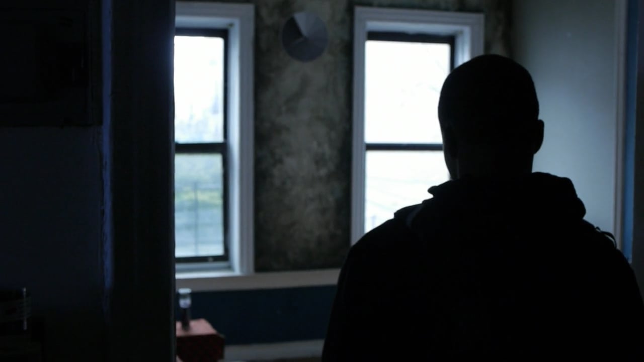 Juvenile — a silhouetted teenager stands in a dim apartment